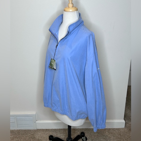 Eddie Bauer Golf Blue Quarter-Zip Pullover Windshirt Women's Size XL NWT - Picture 7 of 13